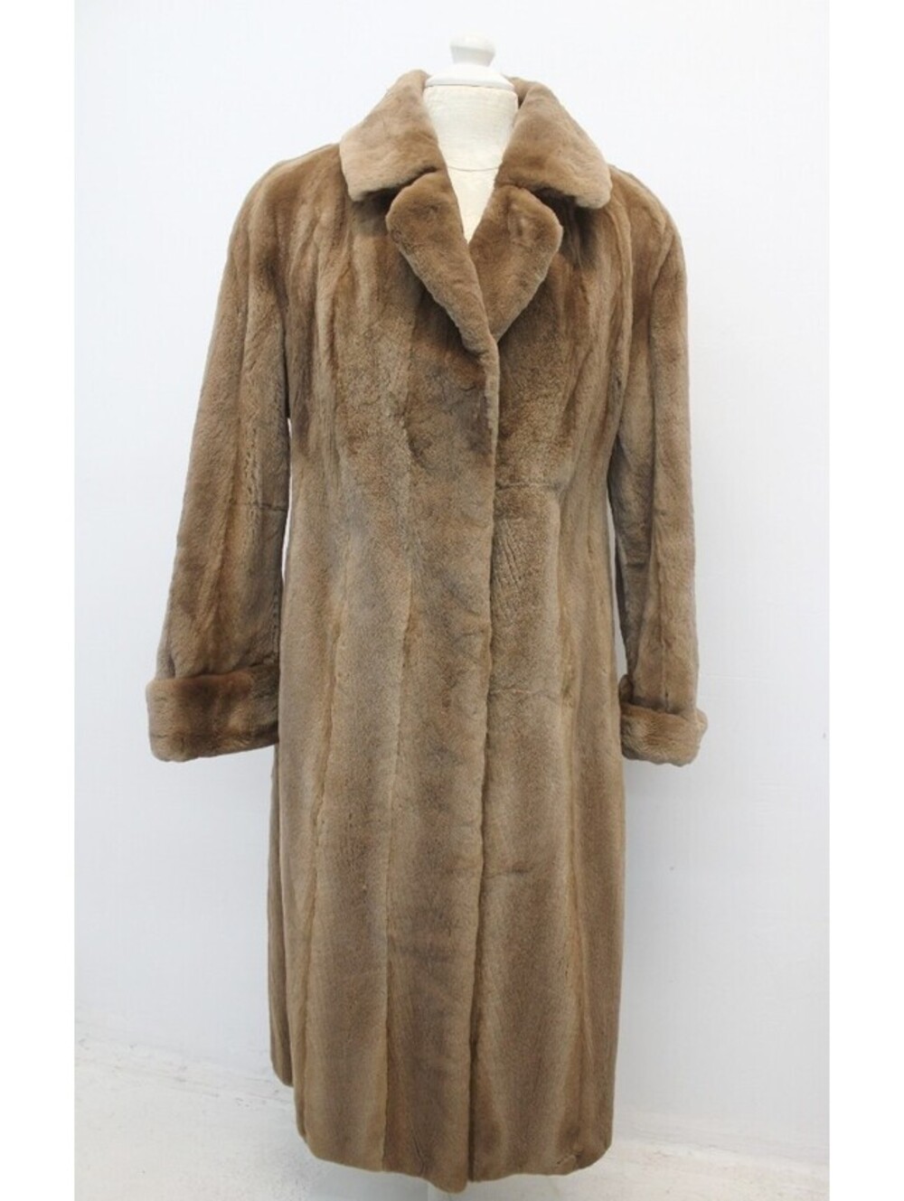 EXCELLENT SHEARED CANADIAN PASTEL MINK FUR COAT JACKET WOMEN WOMAN SIZE 4 PETITE